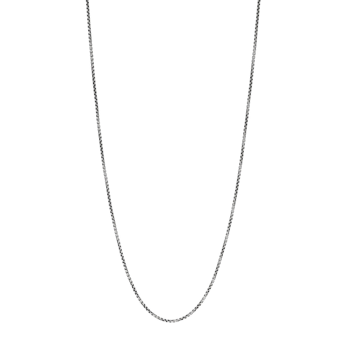 David Yurman Sterling Silver 1.7mm Baby Box Chain Necklace 22" 1 of 5