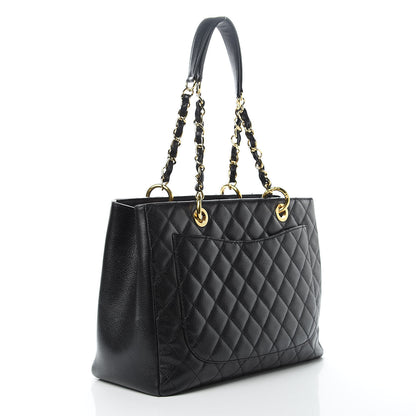 Chanel Caviar Quilted Grand Shopping Tote GST Black 3 of 12