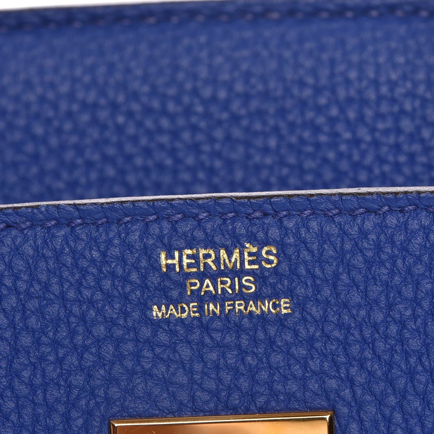 Hermes Togo Birkin 30 Bleu Electrique 20 of 34