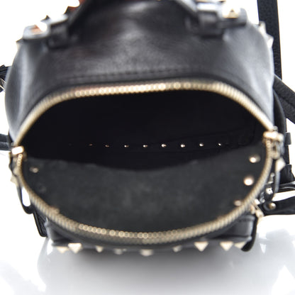 Valentino Garavani Pebbled Calfskin Mini Rockstud Backpack Black 5 of 6
