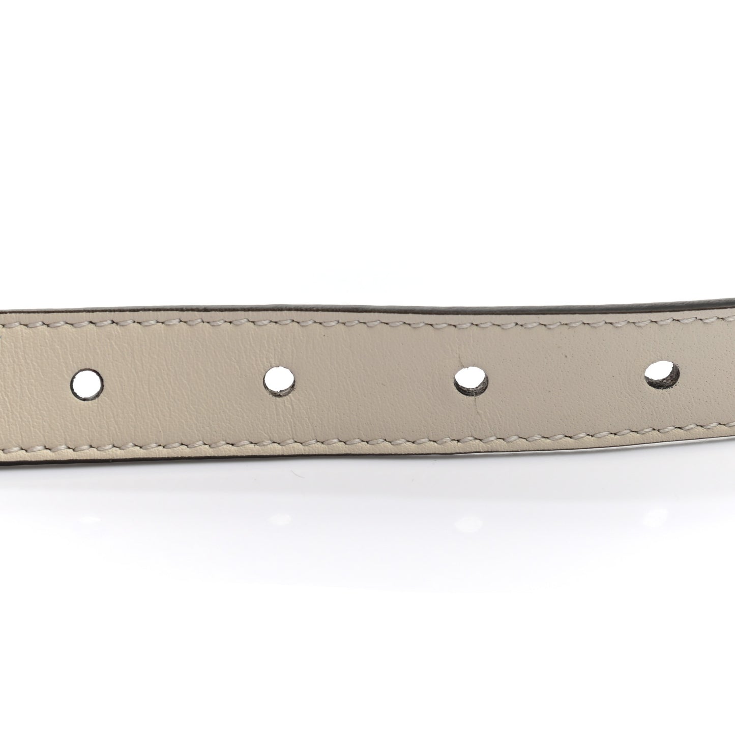 Calfskin Double G 20mm Belt 80 32 Mystic White