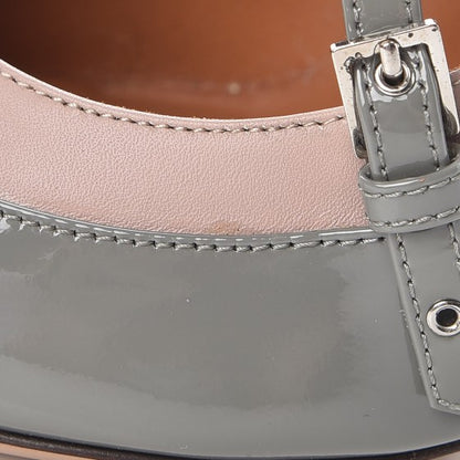 Valentino Garavani Patent Love Latch 100mm Pumps 36.5 Pebble Poudre 8 of 9