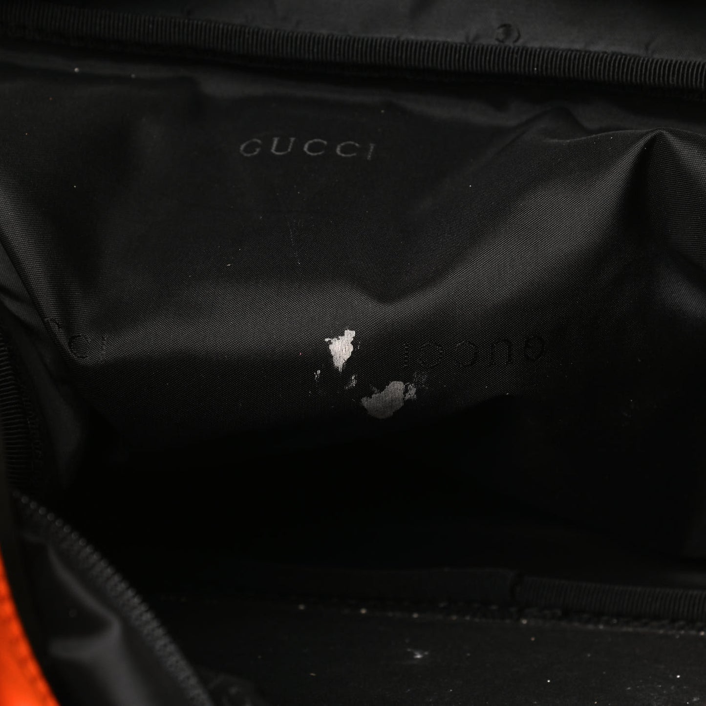 Nylon Calfskin Duffle Bag Orange