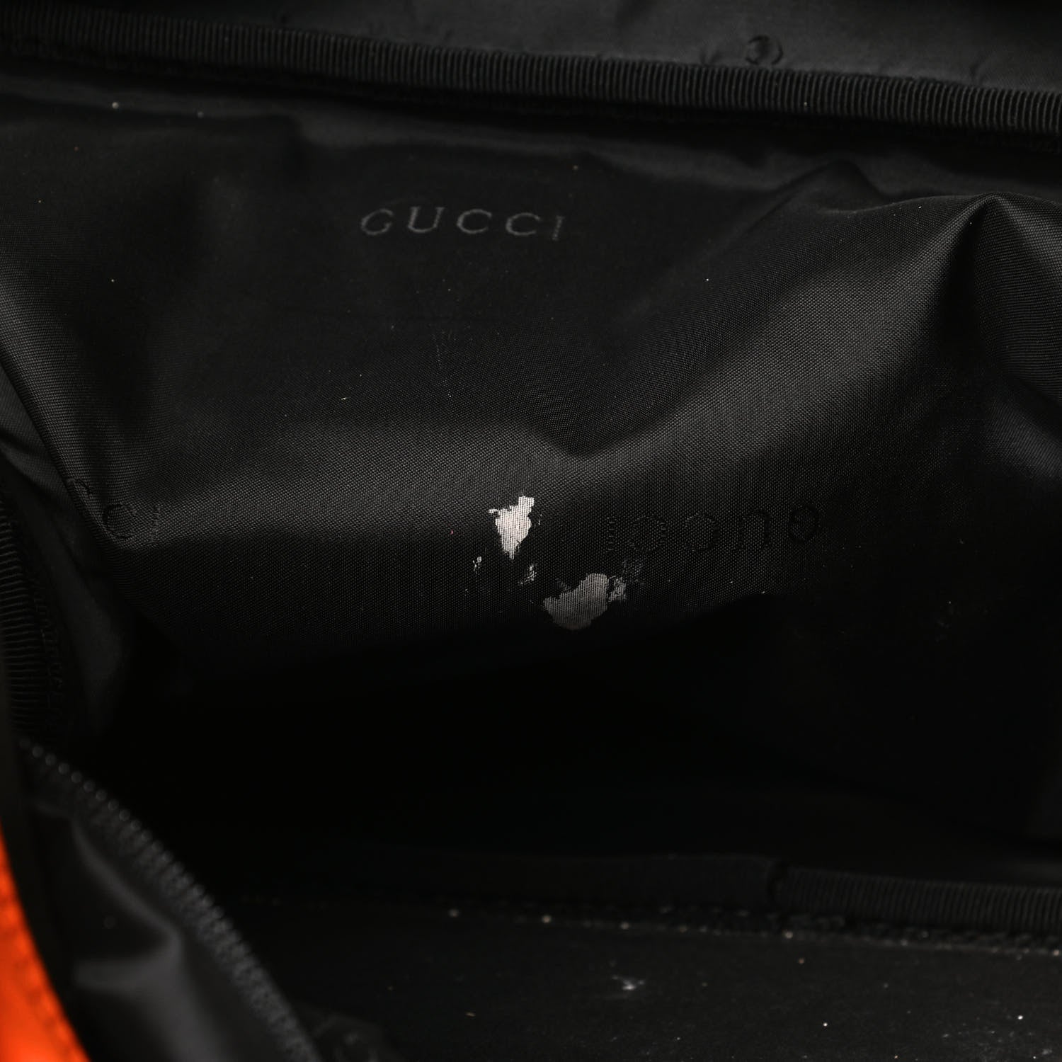 Gucci Nylon Calfskin Duffle Bag Orange 14 of 25