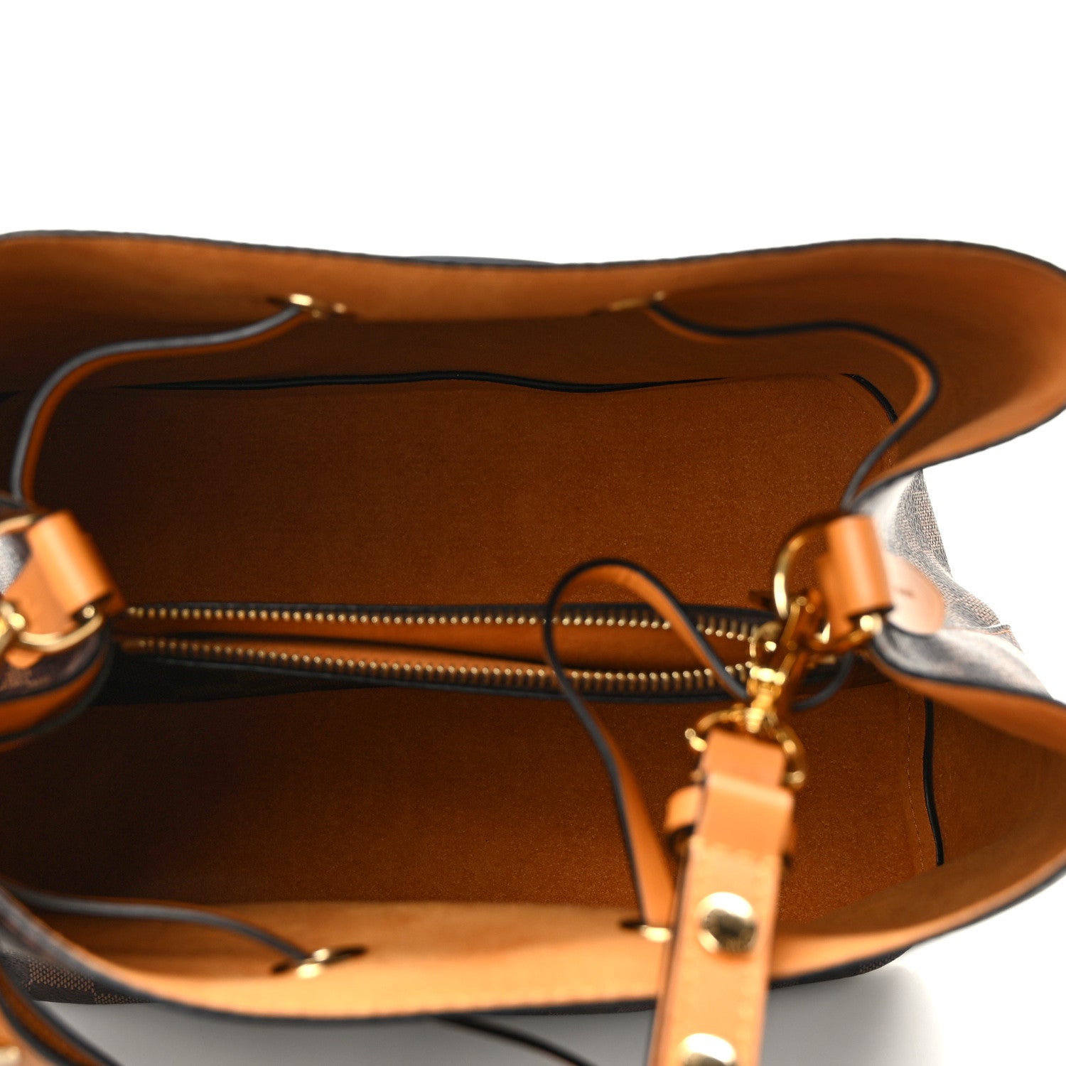 Louis Vuitton Damier Ebene Neonoe MM Safran 5 of 14