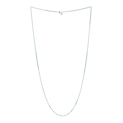 Tiffany Sterling Silver Enamel 1.75mm Chain Necklace Blue 30" 3 of 6