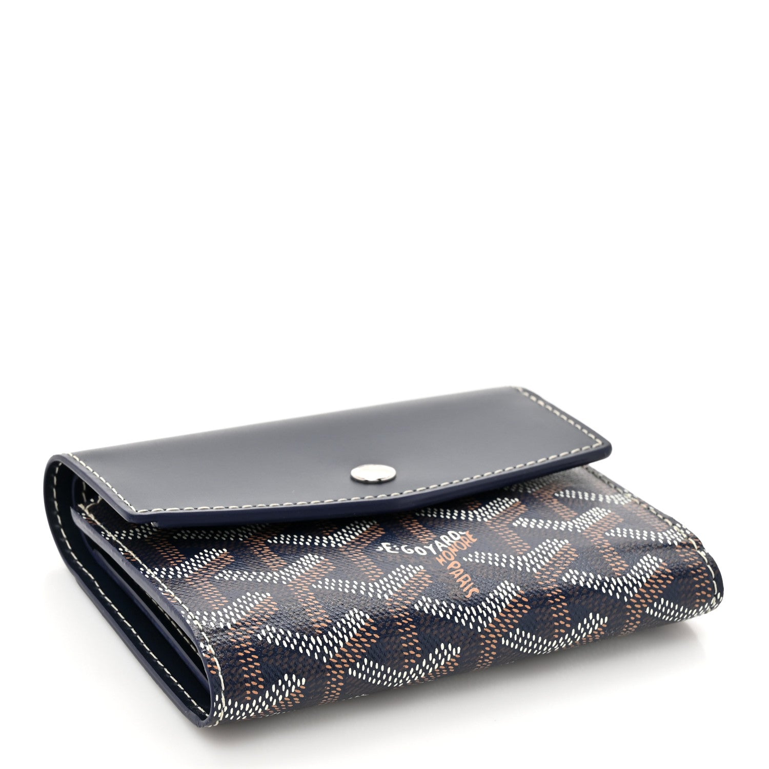 Goyard Goyardine Saint-Gabriel Compact Wallet Blue 4 of 8