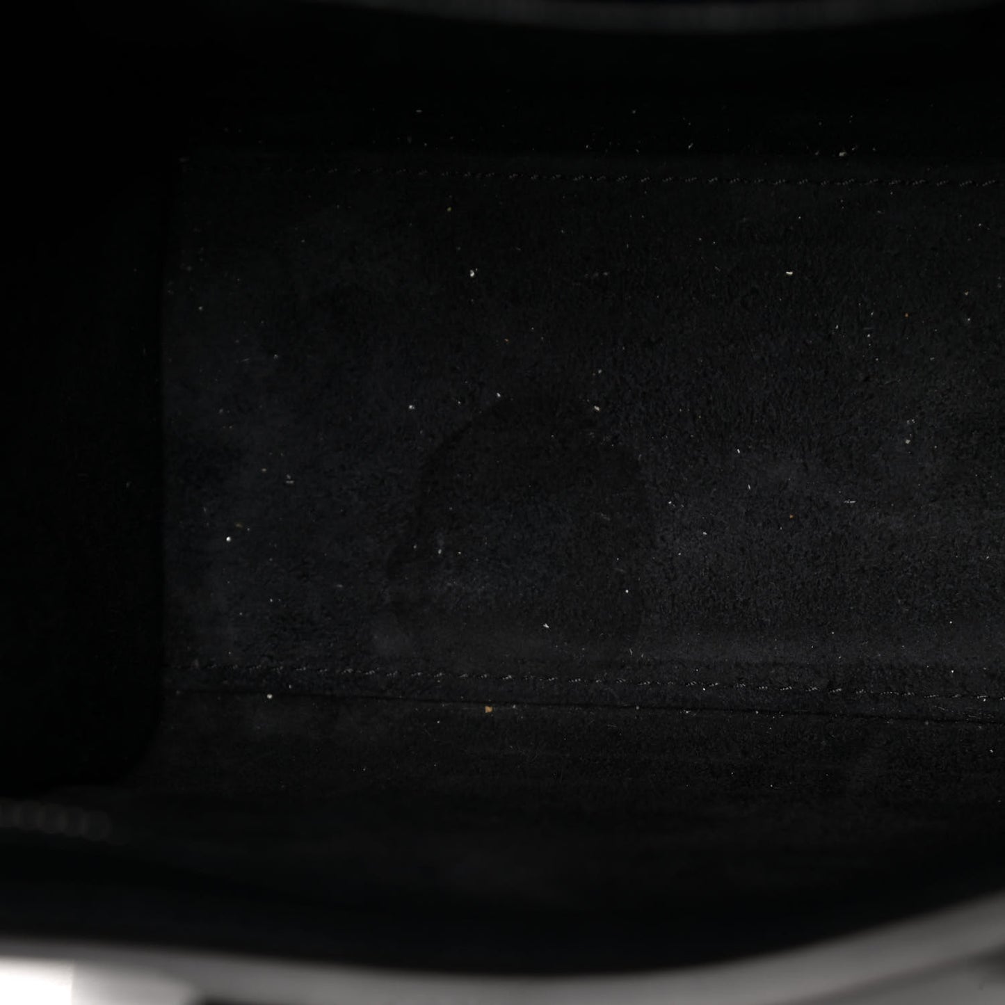 Drummed Calfskin Nano Luggage Black