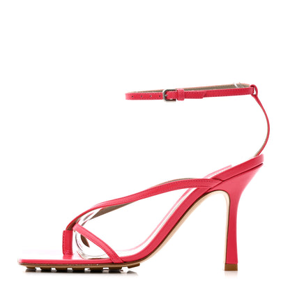 Bottega Veneta Lambskin Stretch Multi Strap 90mm Sandals 37 Hollyhock 1 of 8