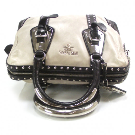 Nappa Studded Trunk Bag Talco Black