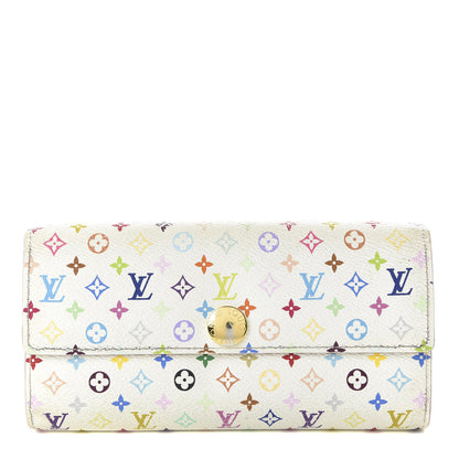 Louis Vuitton Monogram Multicolor Sarah Wallet White Citron 1 of 13