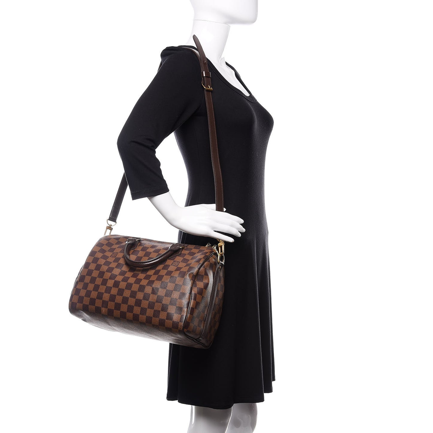 Damier Ebene Speedy Bandouliere 30