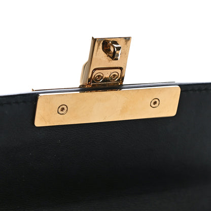 Gucci GG Supreme Monogram Calfskin Small Padlock Shoulder Bag Beige Black Cuir 7 of 16