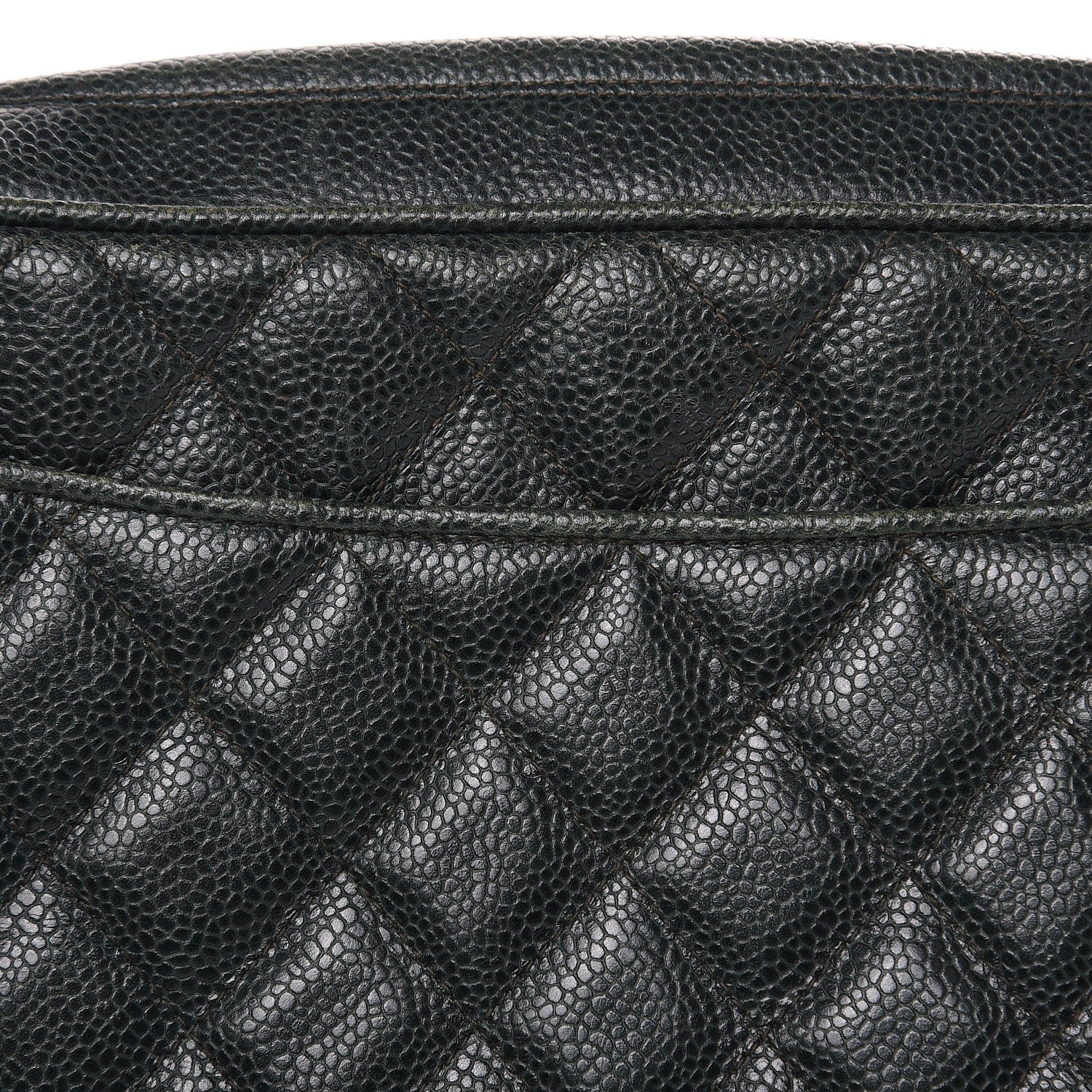 Chanel Caviar Quilted Tassel Camera Bag Dark Green 16 of 18
