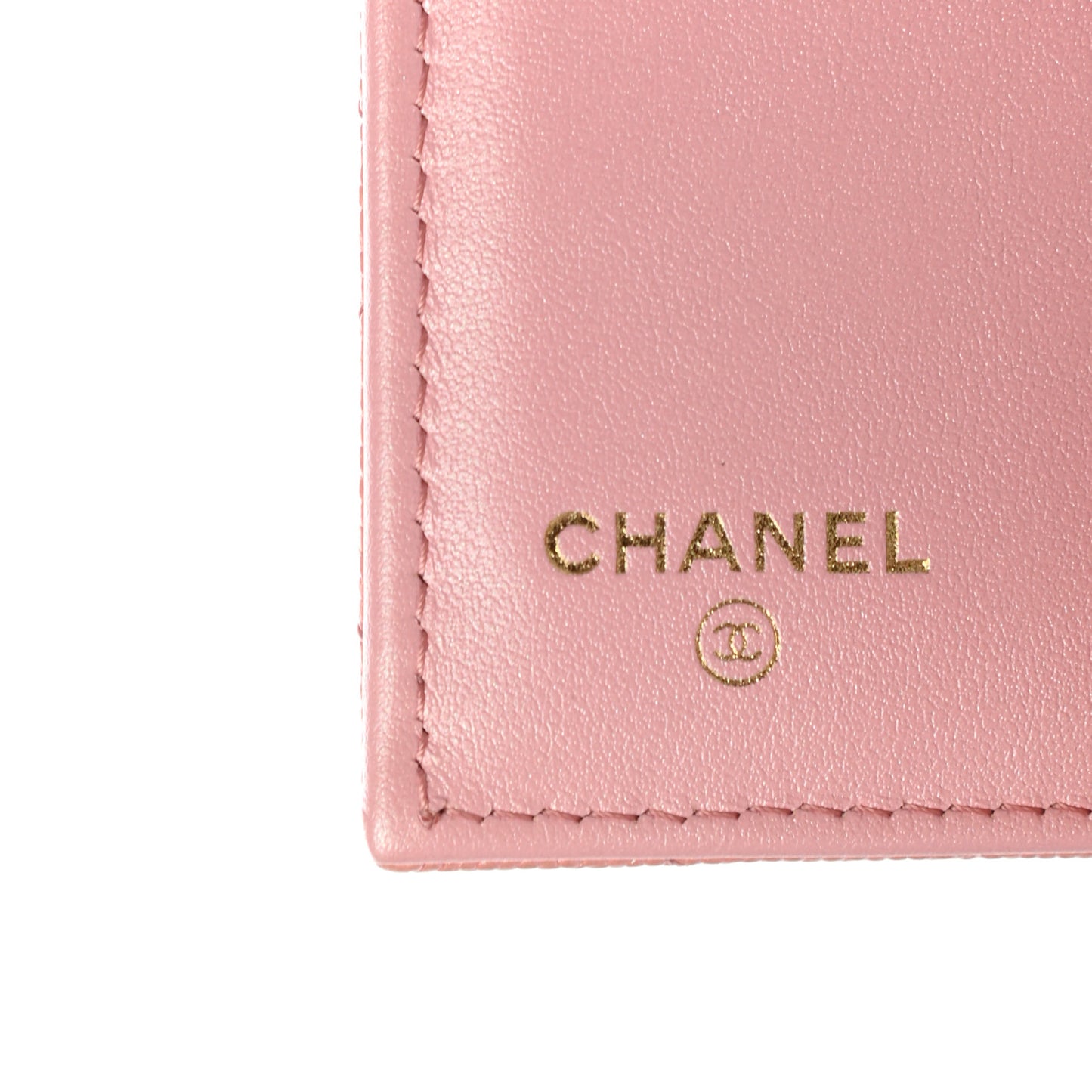 Iridescent Caviar Quilted Small Flap Wallet Rose Pink