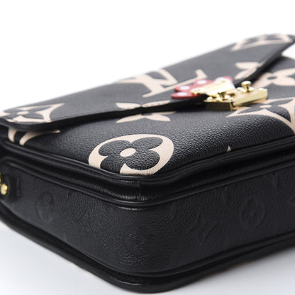Louis Vuitton Empreinte Monogram Giant Crafty Pochette Metis Black Creme 5 of 8