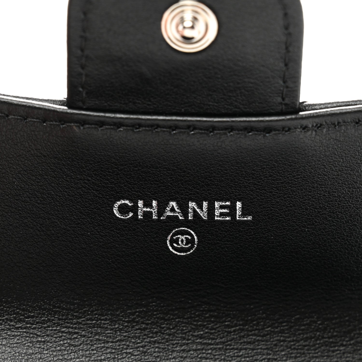 Chanel Aged Calfskin Chevron Quilted Reissue Card Holder Wallet So Black 7 of 8