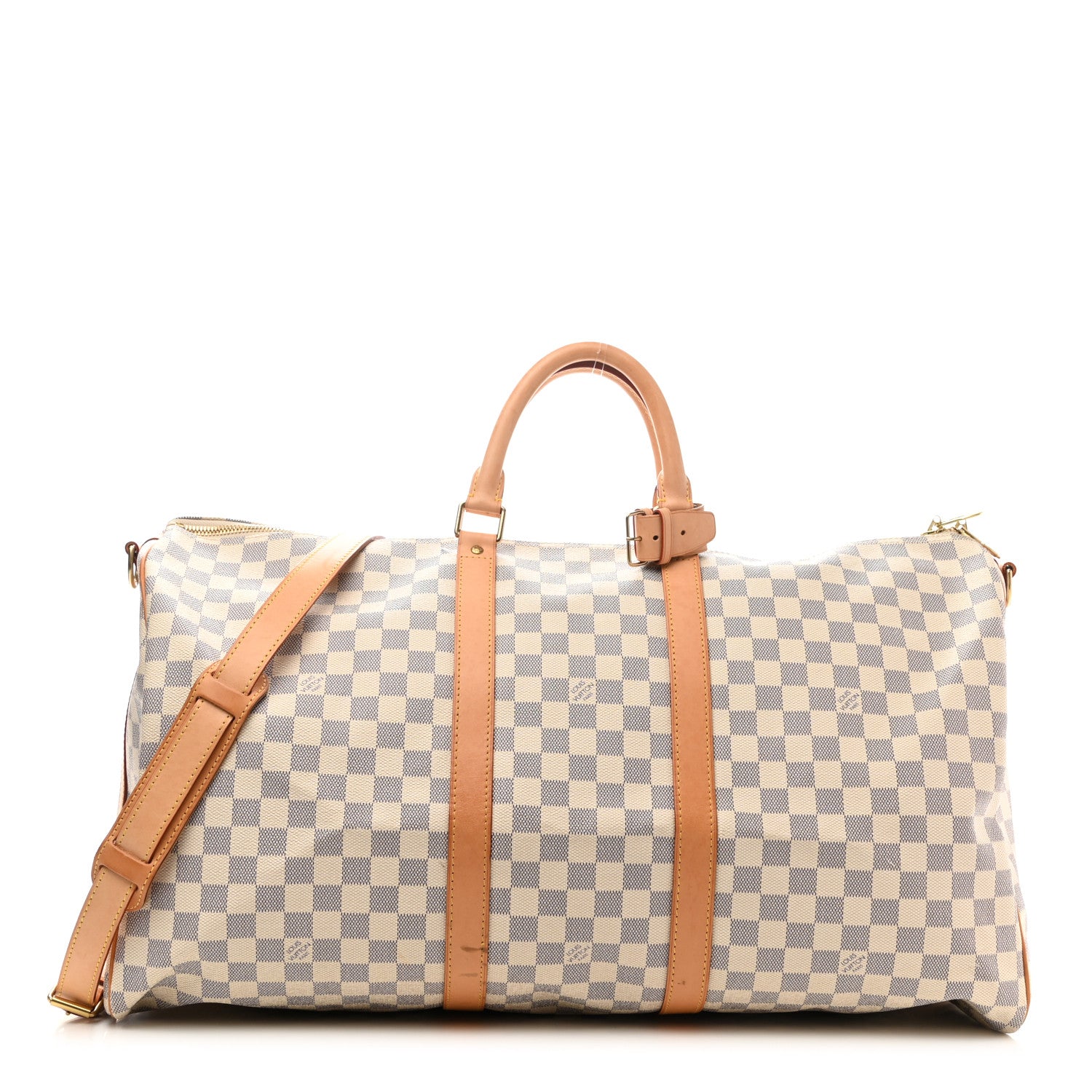 Louis Vuitton Damier Azur Keepall Bandouliere 55 1 of 16