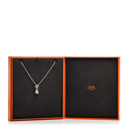 Hermes Sterling Silver Kelly Charm Pendant Necklace 5 of 5