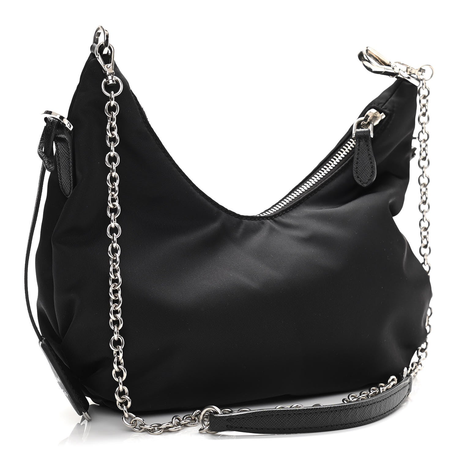 Prada Tessuto Nylon Saffiano Re-Edition 2006 Shoulder Bag Black 3 of 12