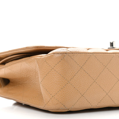 Chanel Caviar Quilted Medium Double Flap Beige 10 of 17
