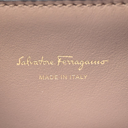 Salvatore Ferragamo Calfskin Medium Studio Bag Caraway Seed 5 of 7