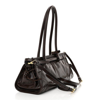 Prada Shiny Nappa Medium Bonnie Shoulder Bag Moro 3 of 11