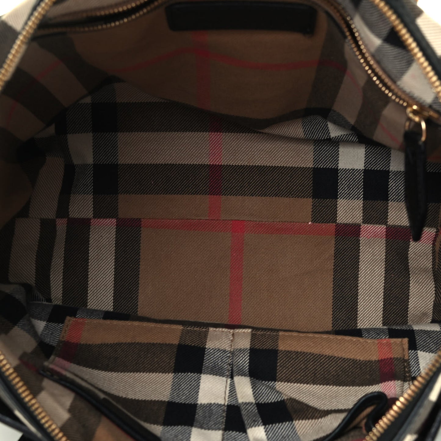Calfskin House Check Small Salisbury Tote Black