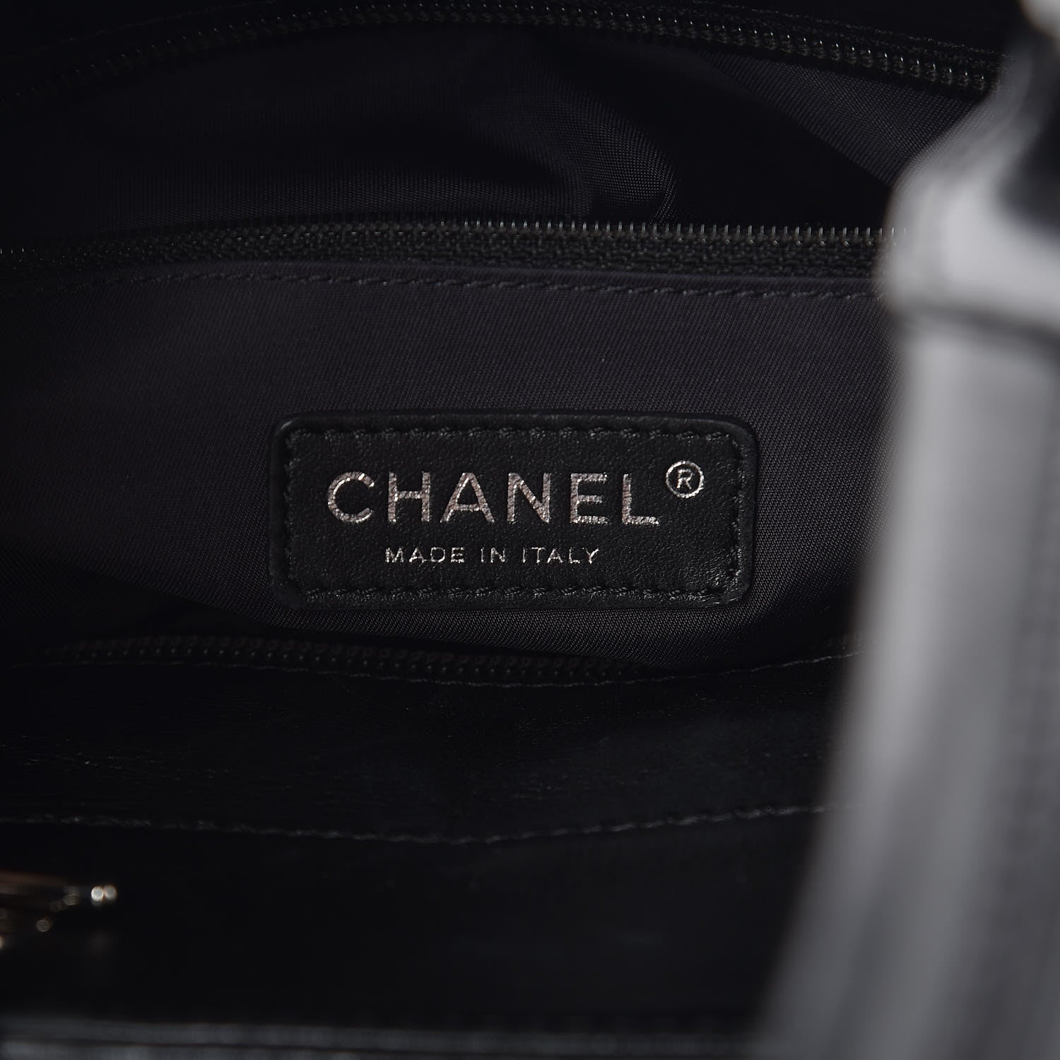 Chanel Calfskin Fantasy Fur Shopper Tote Black 6 of 13