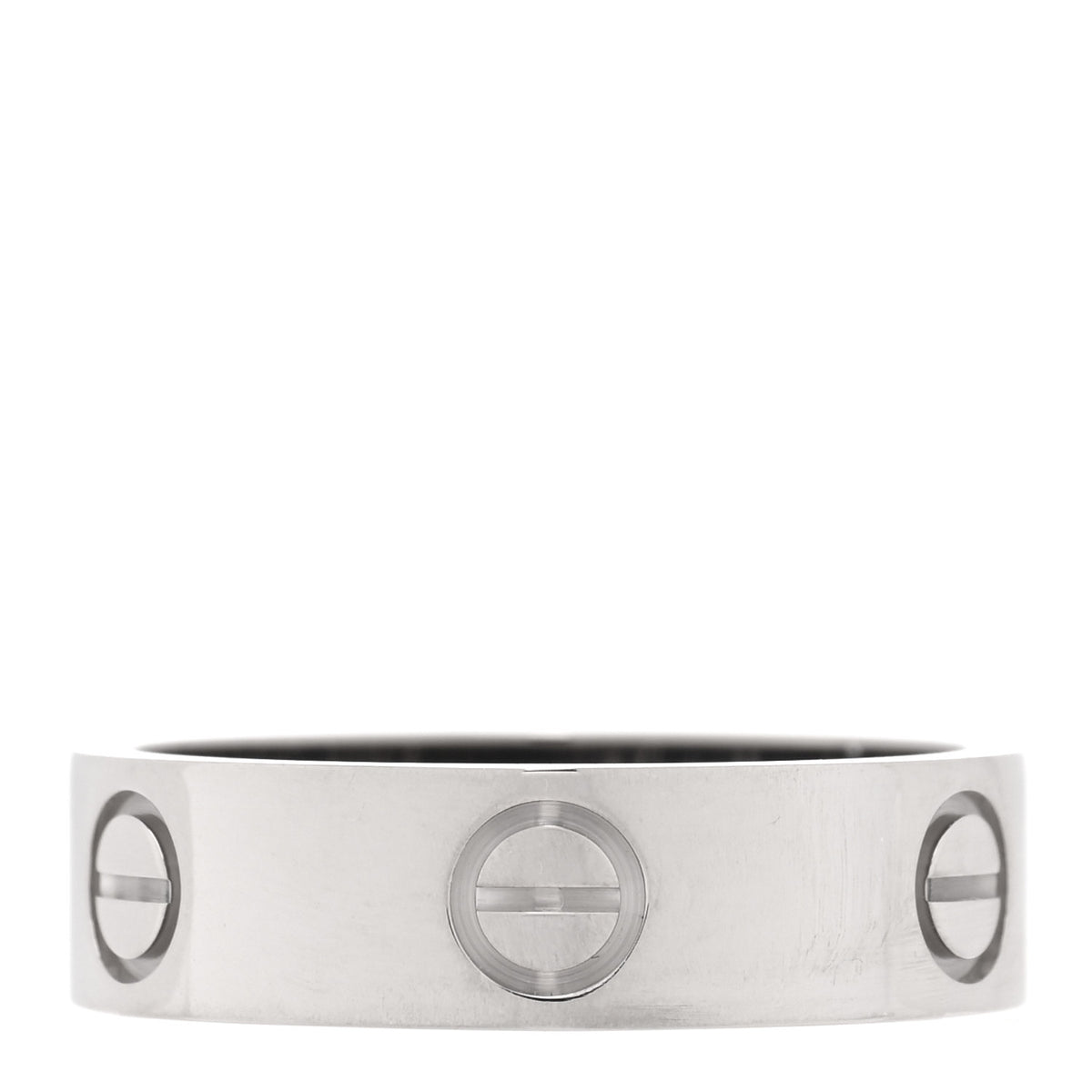 18K White Gold 5.5mm LOVE Ring 55 7.25