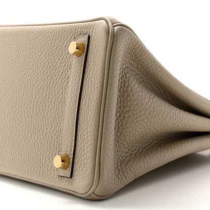 Hermes Togo Birkin 25 Gris Tourterelle 10 of 11
