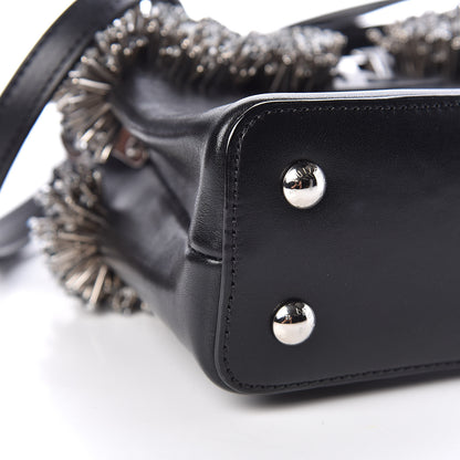 Louis Vuitton Smooth Calfskin Crystal Capucines Mini Black 5 of 8