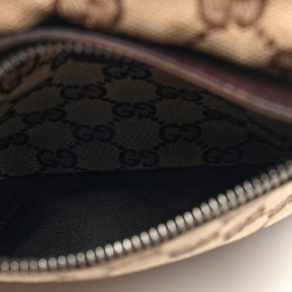 Gucci GG Monogram Double Pocket Belt Bag Dark Brown 6 of 11