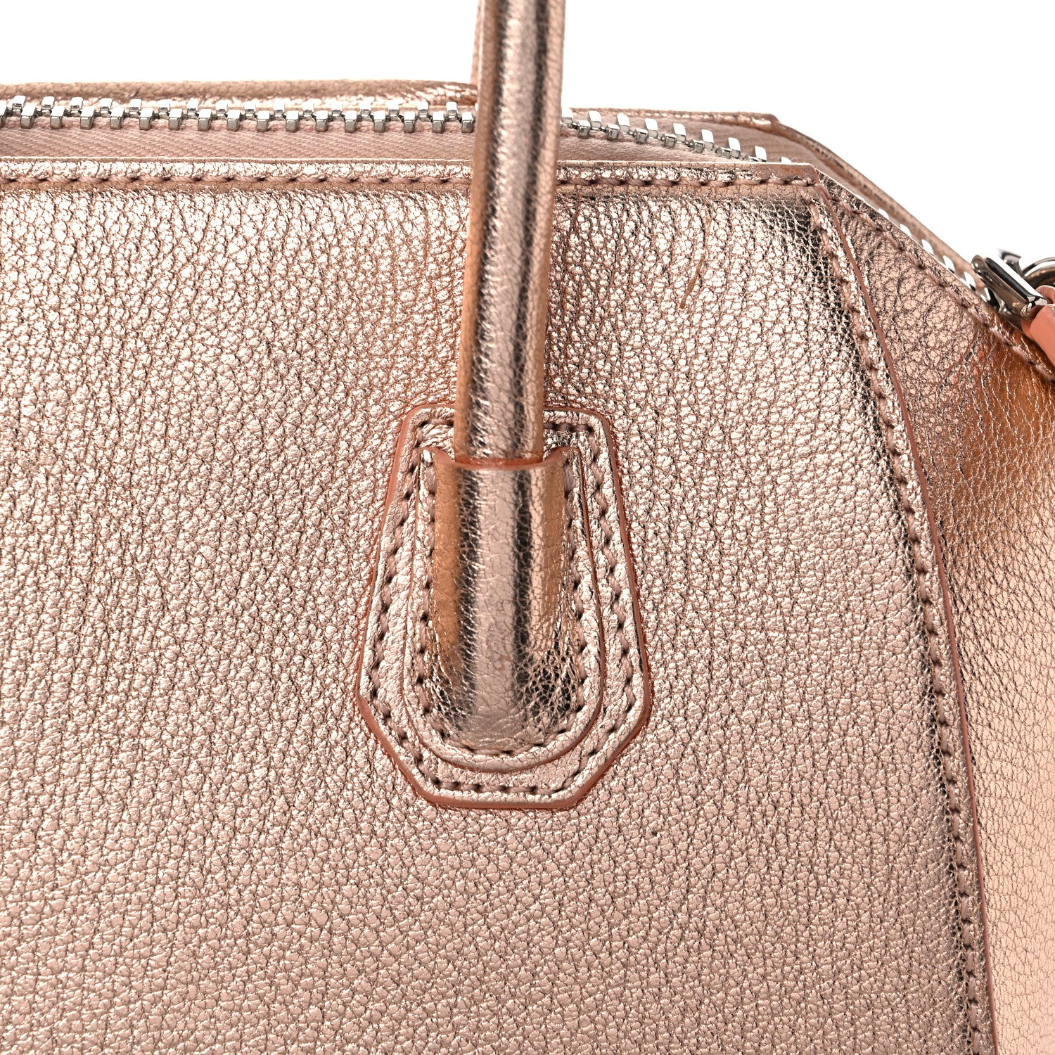 Givenchy Metallic Sugar Goatskin Mini Antigona Light Pink 17 of 21