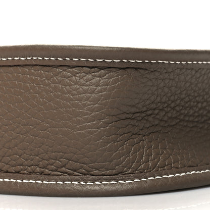 Hermes Taurillon Clemence Amazone Evelyne TPM Etoupe Bleu Indigo 10 of 10