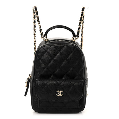 Chanel Caviar Quilted CC Mini Classic Backpack Black 1 of 9