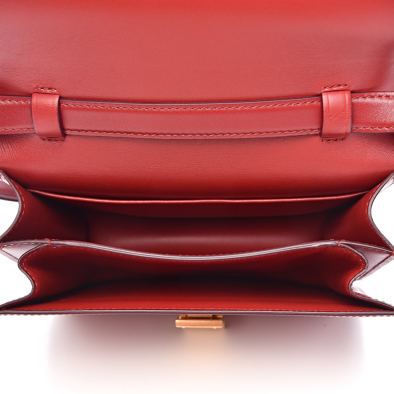 Celine Box Calfskin Teen Classic Box Flap Bag Red 5 of 10