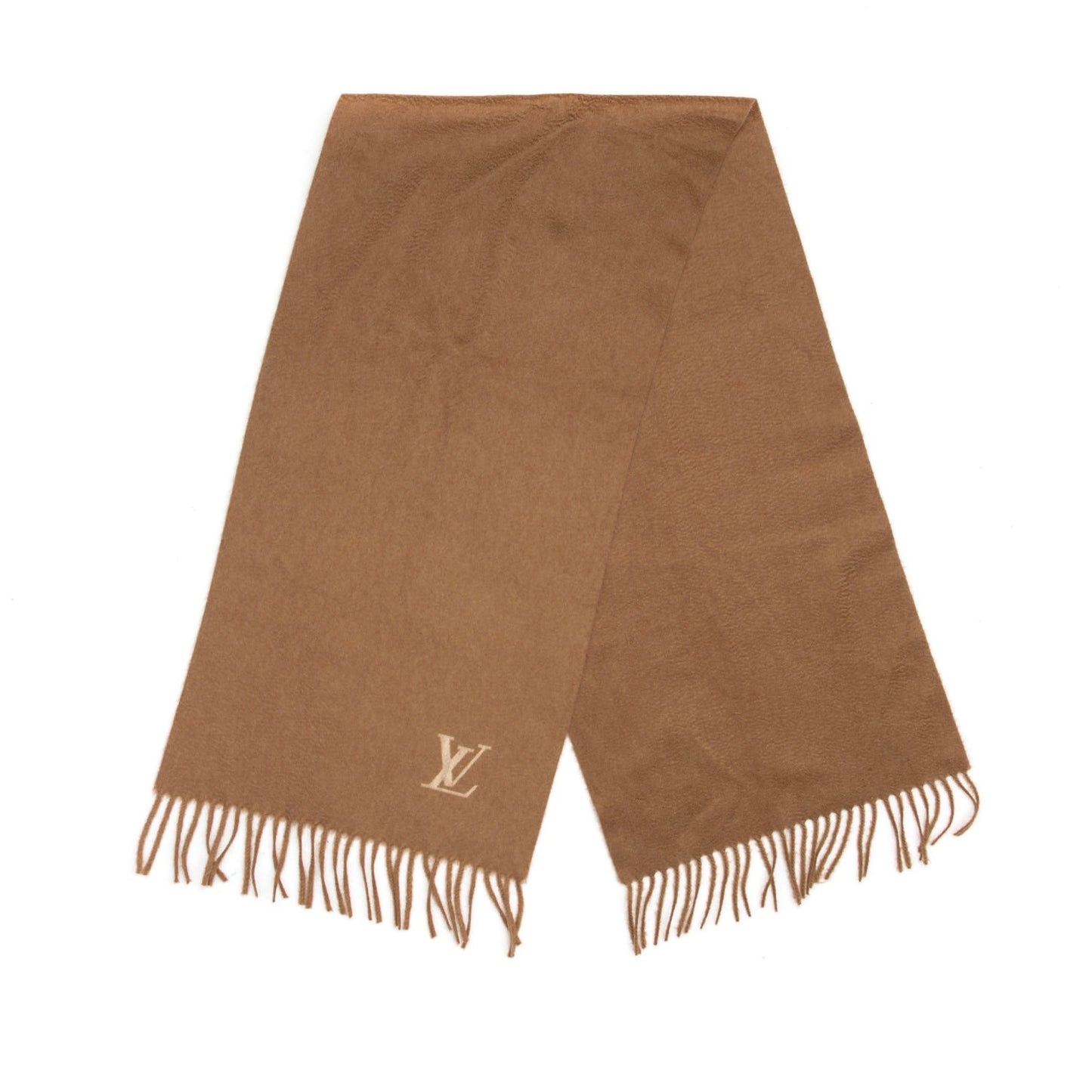 Cashmere Jhelam Muffler Scarf Camel