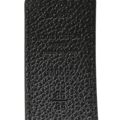 Louis Vuitton Taurillon Calfskin Monogram 30mm LV Initiales Reversible Belt 85 34 Black Red 5 of 7