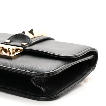 Valentino Garavani Vitello Mini Glam Lock Rockstud Flap Black 9 of 9