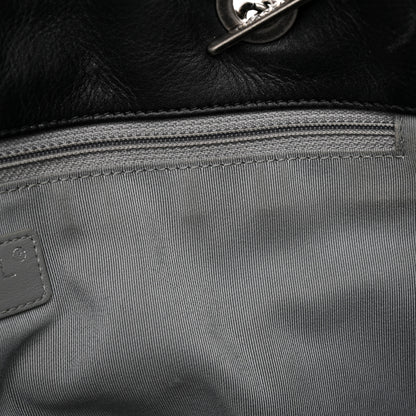 Chanel Calfskin Quilted Large Coco Pleats Tote Black 19 of 34