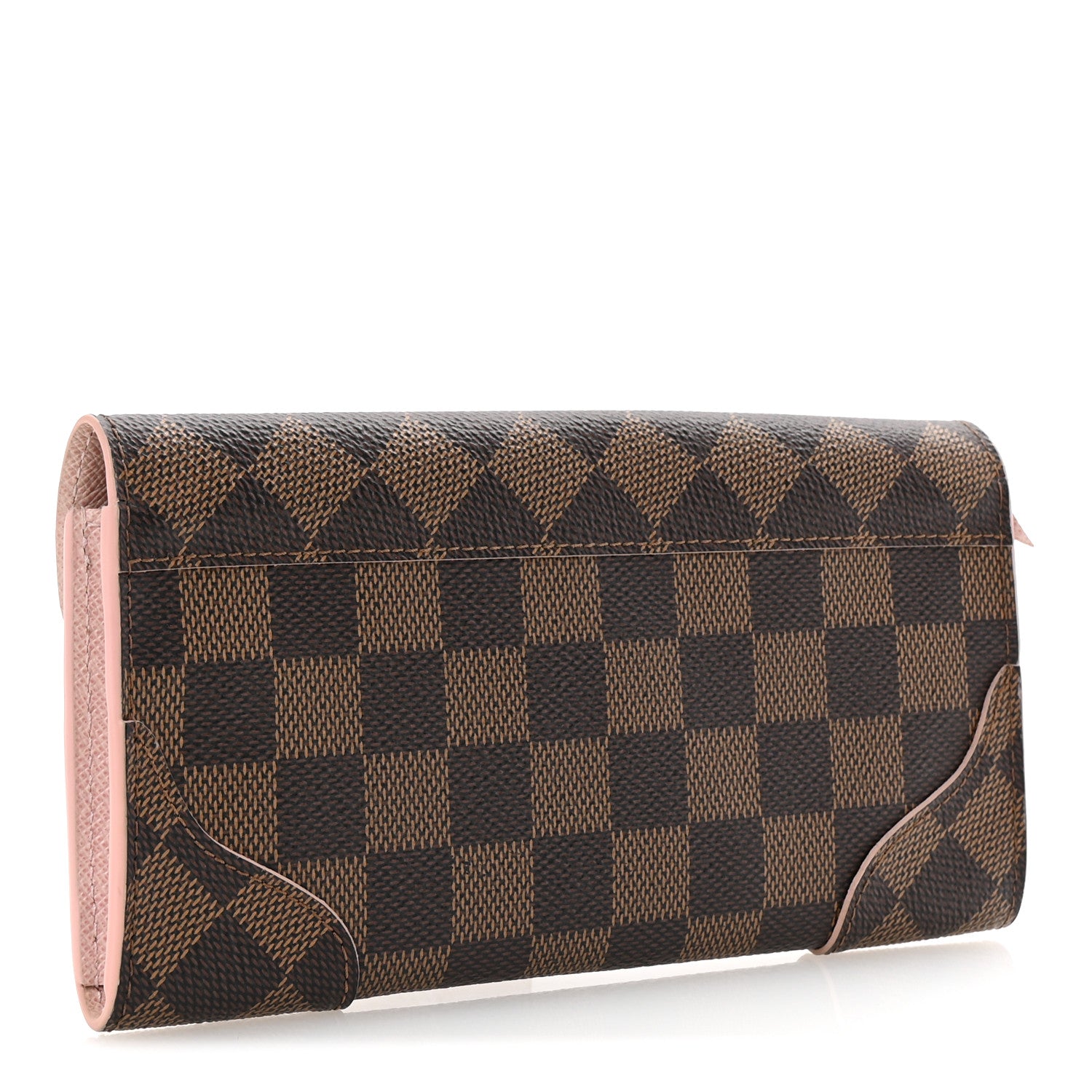 Louis Vuitton Damier Ebene Caissa Wallet Rose Ballerine 3 of 6