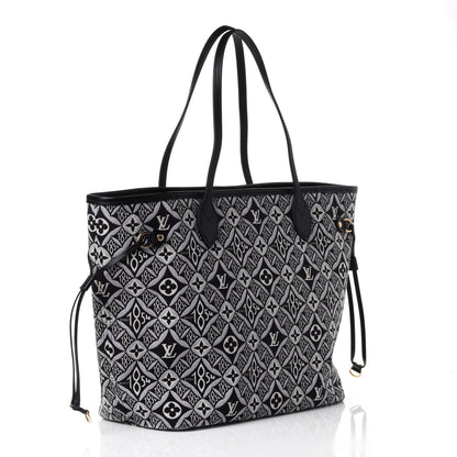 Louis Vuitton Jacquard Since 1854 Neverfull MM Grey 2 of 4