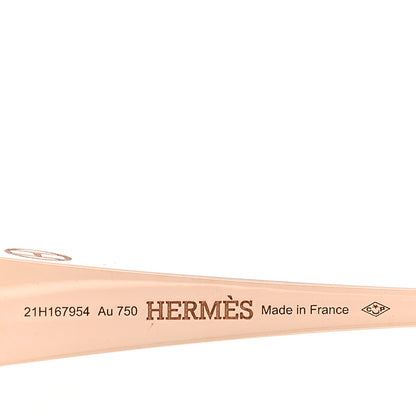 Hermes 18K Rose Gold Clou De Forge Drop Earrings 4 of 5