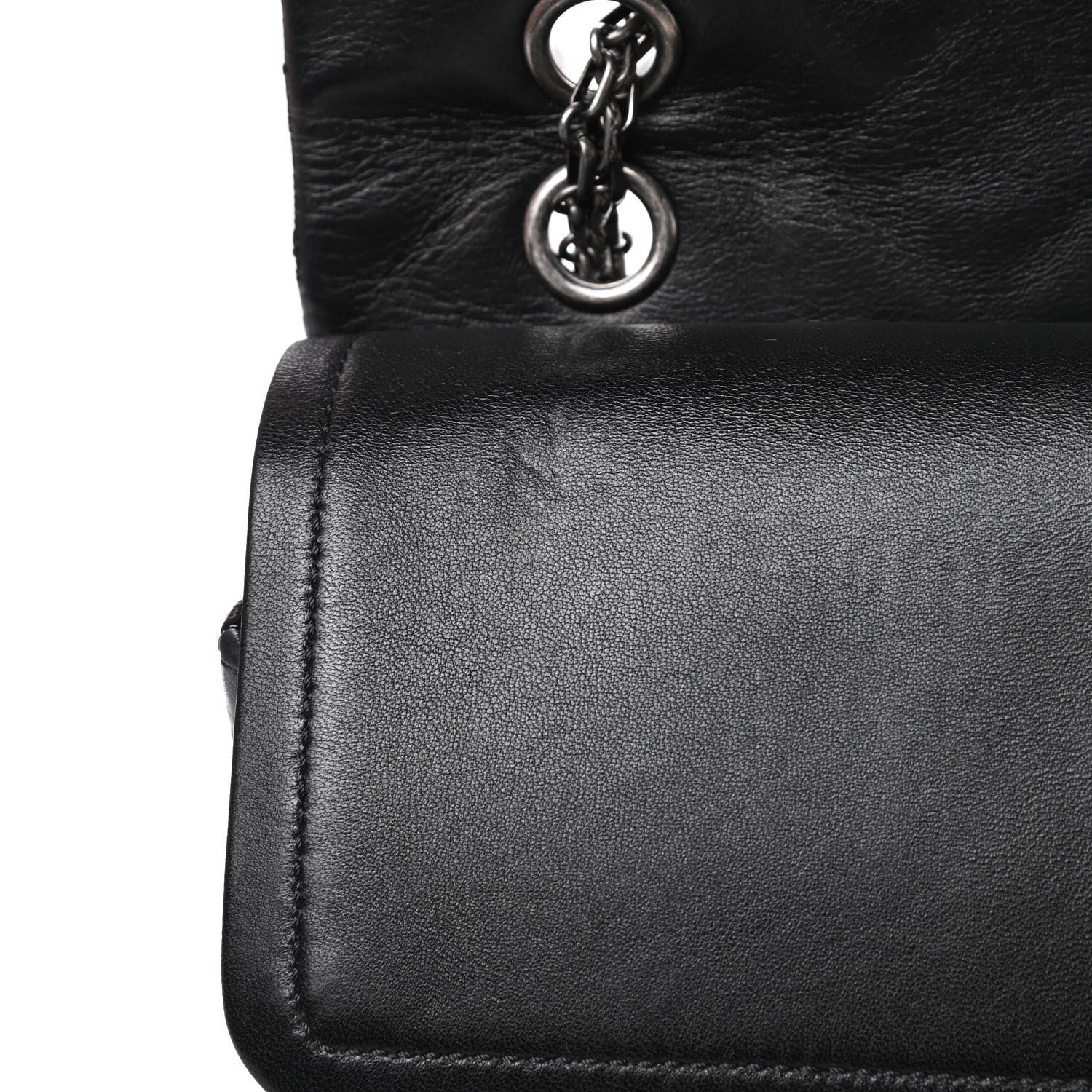 Chanel Distressed Patent Quilted 2.55 Reissue 227 Flap Black 16 of 18