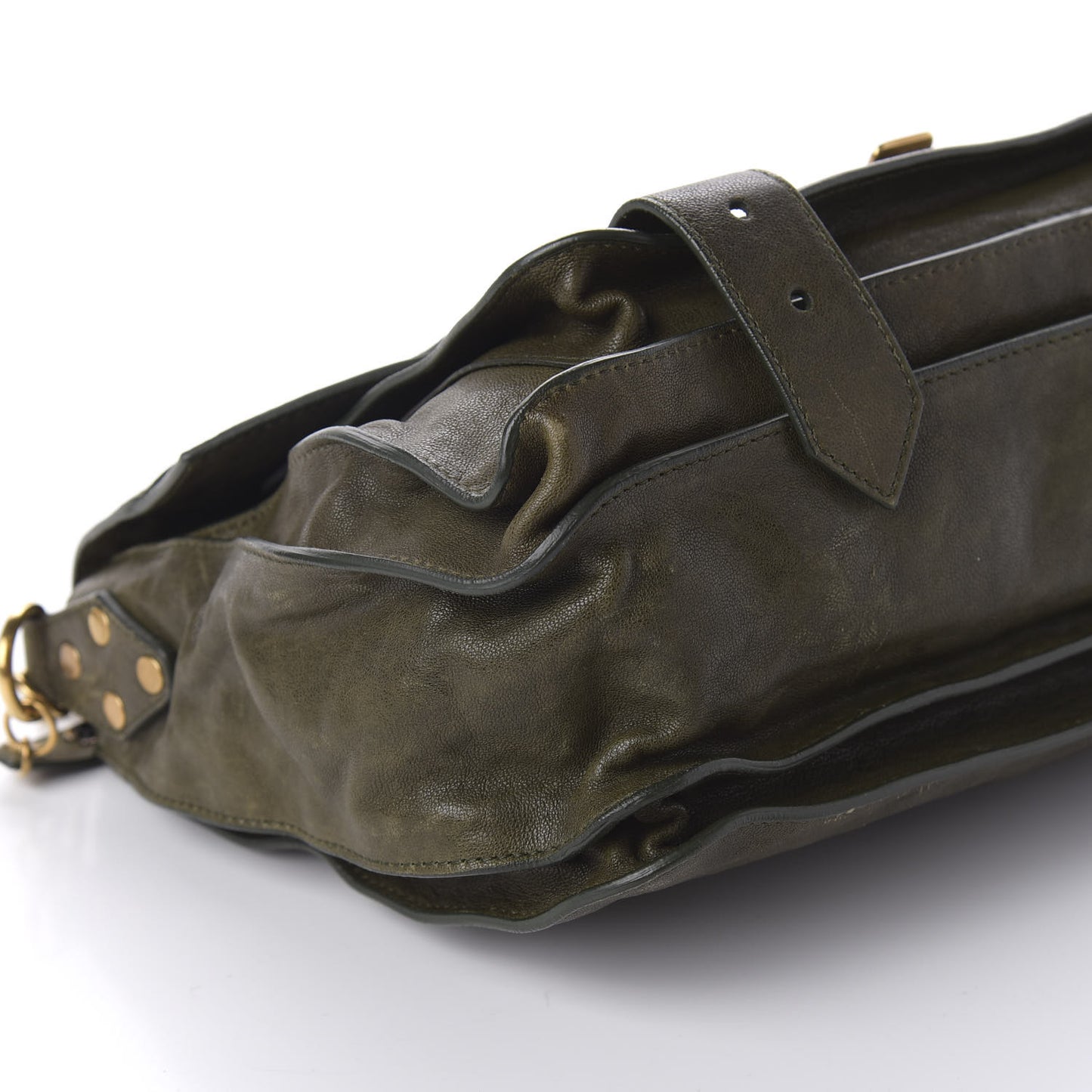 Lambskin PS1 Medium Satchel Military