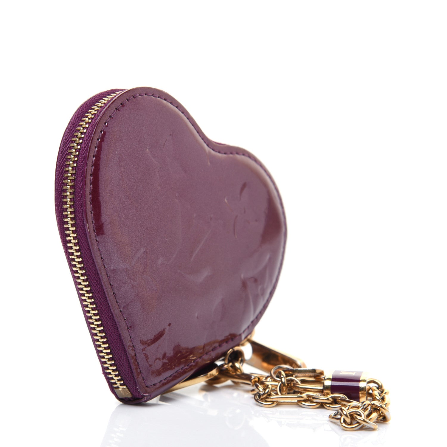 Louis Vuitton Vernis Heart Coin Purse Violet 2 of 15