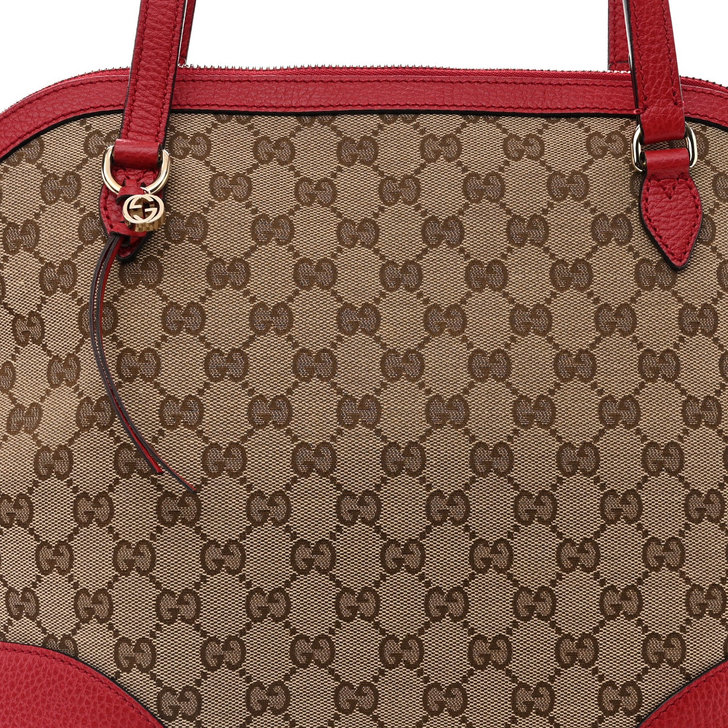 Gucci Monogram Medium Bree Shoulder Bag Red 8 of 14