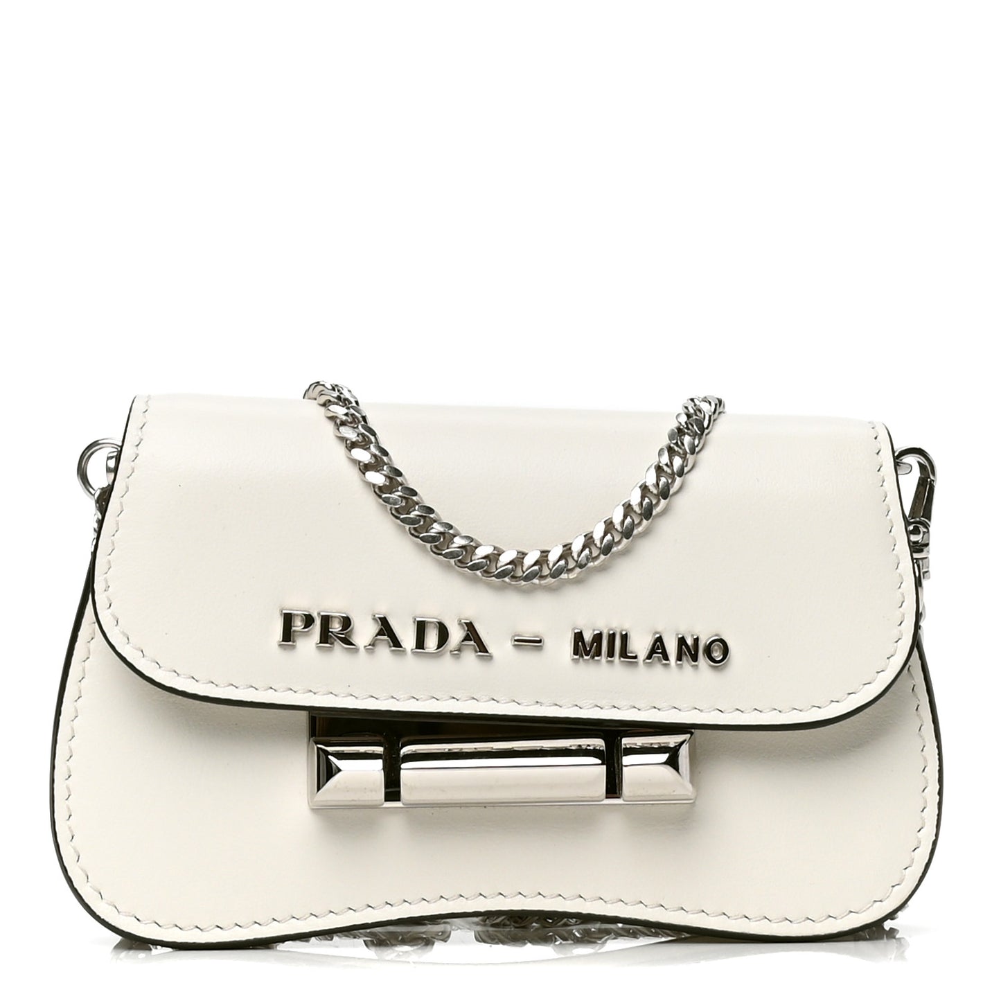 City Calf Micro Sidonie Bag White