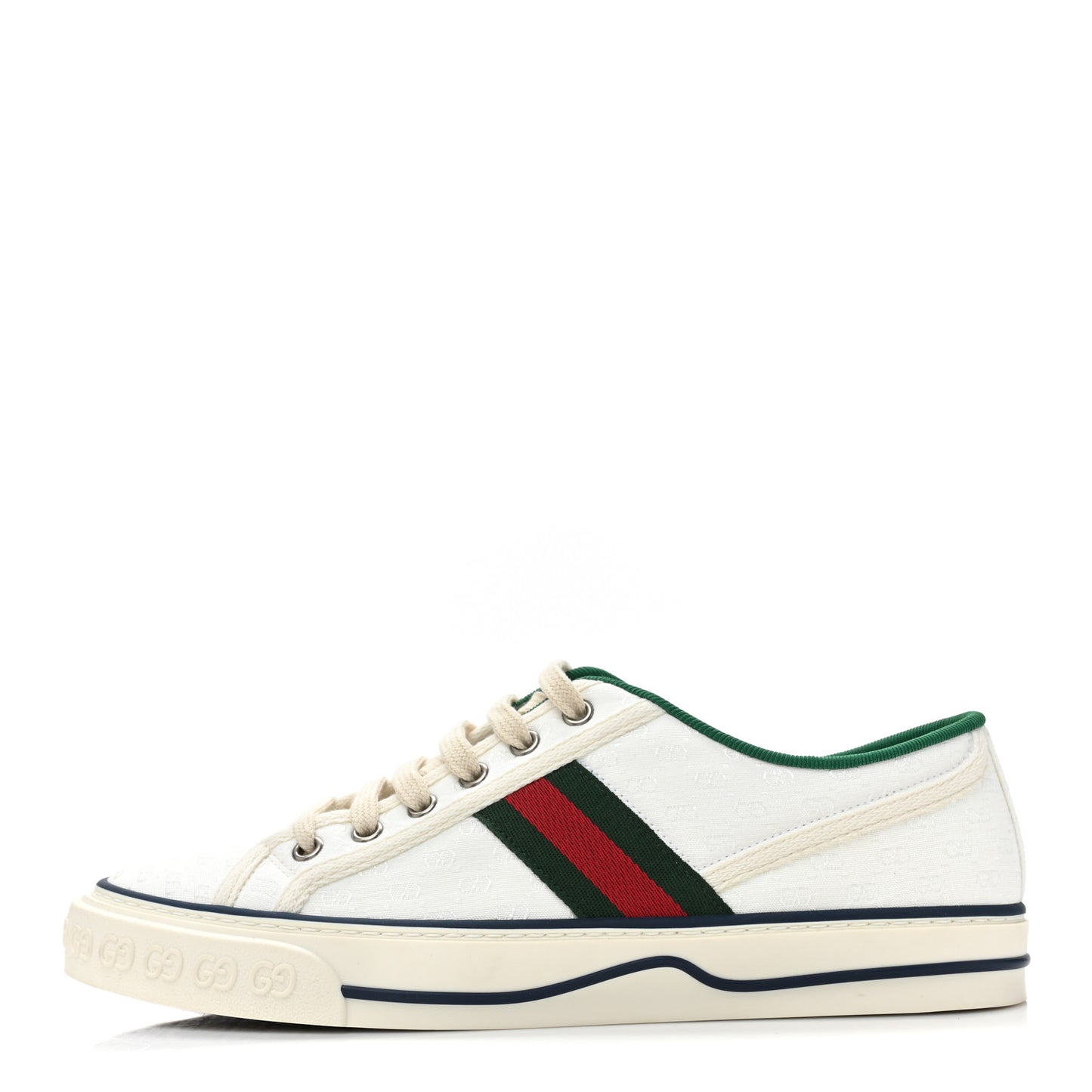 Jacquard Mini GG Monogram Web Womens 1977 Tennis Sneakers 40 White